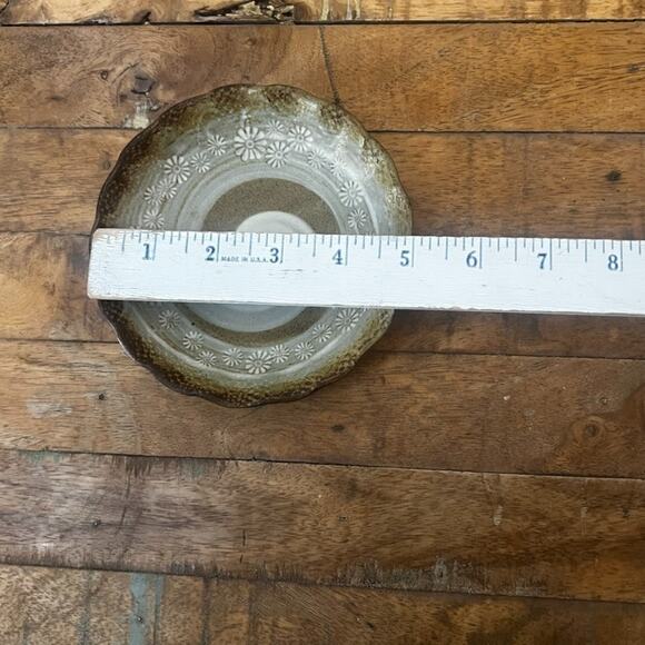 Vintage Korean Stoneware Small Dish Plate 5" - Picture 7 of 8